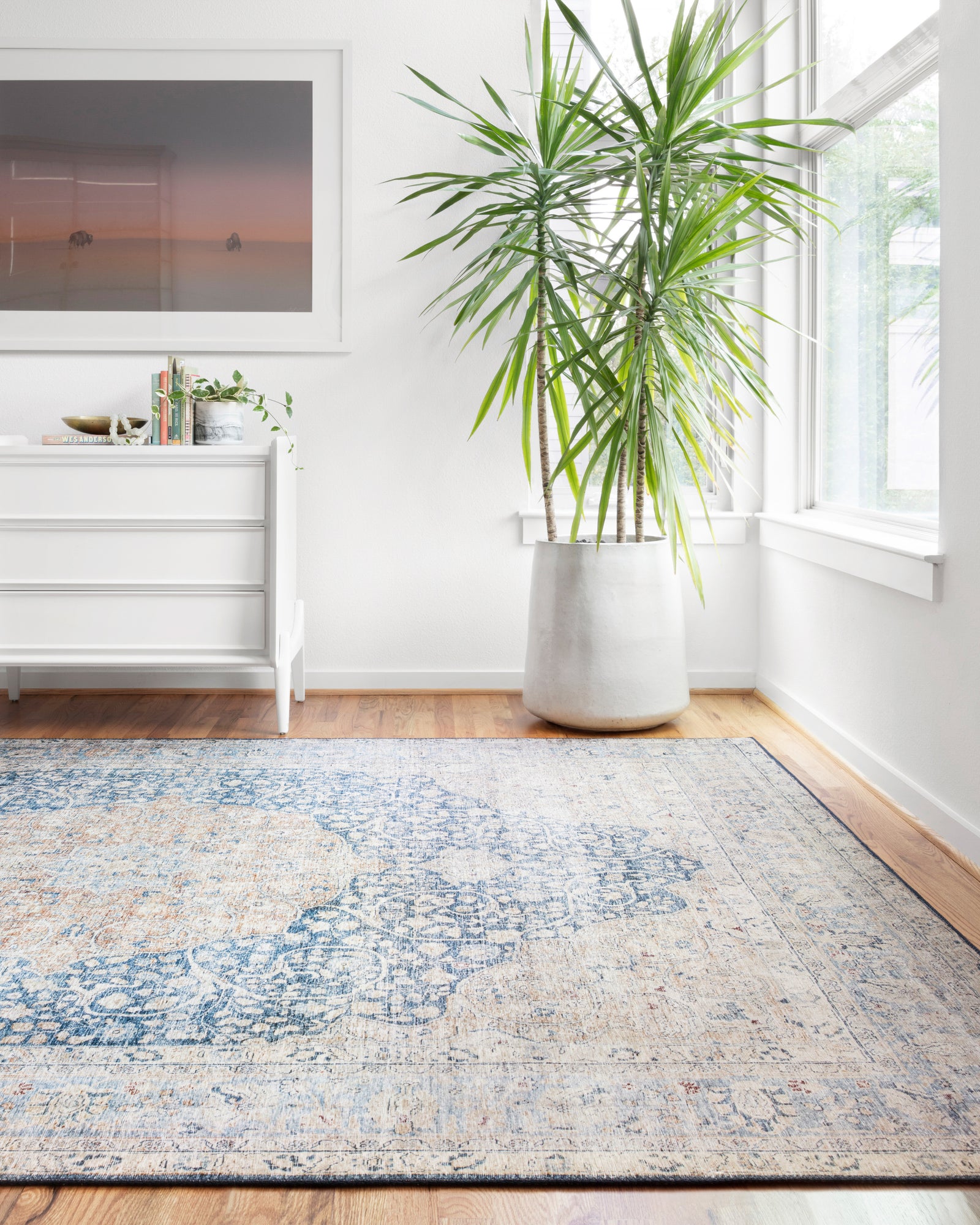 Layla Blue / Tangerine — a Loloi rug at Laurie Yapp Home.