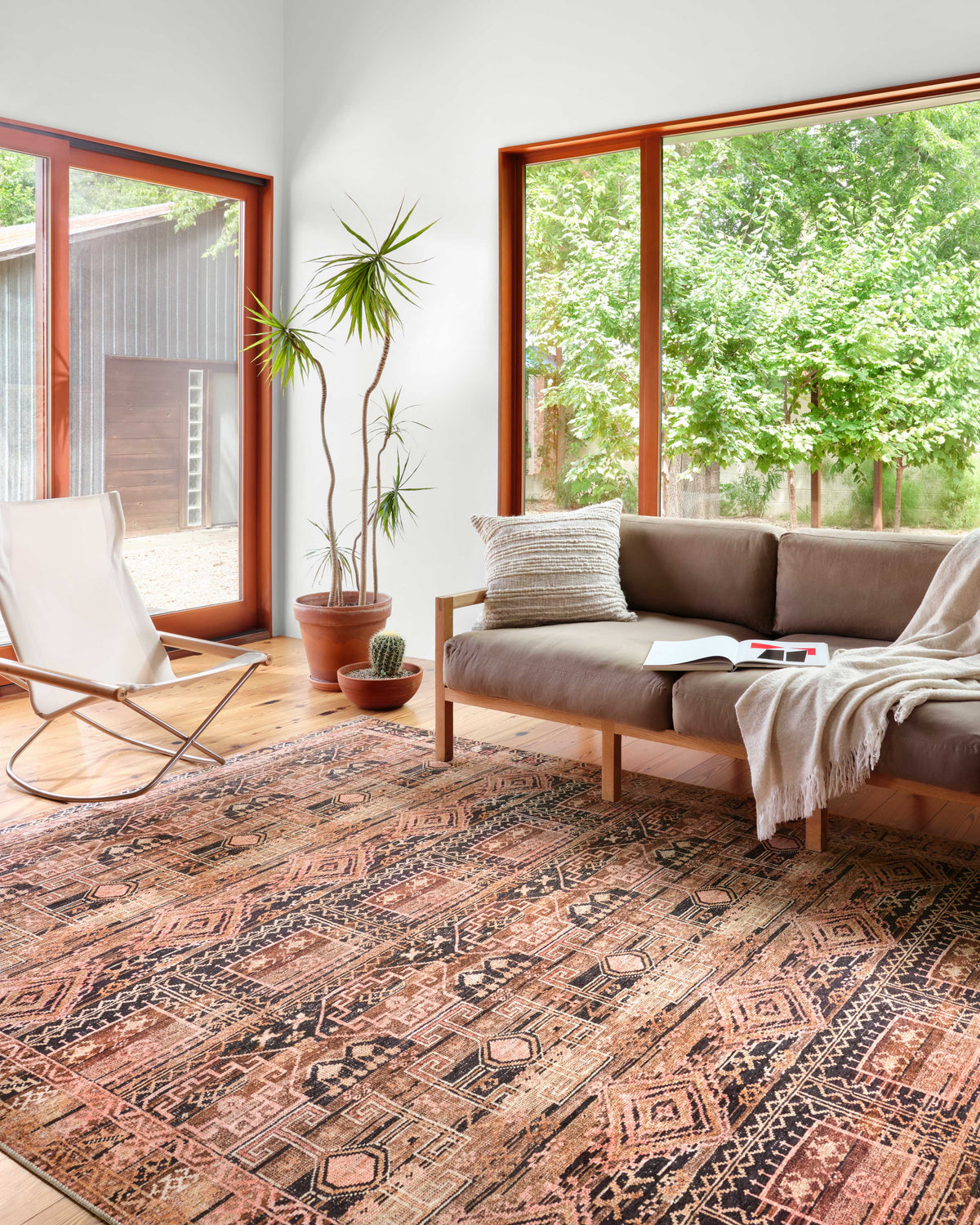 Layla Mocha / Blush — a Loloi rug at Laurie Yapp Home.