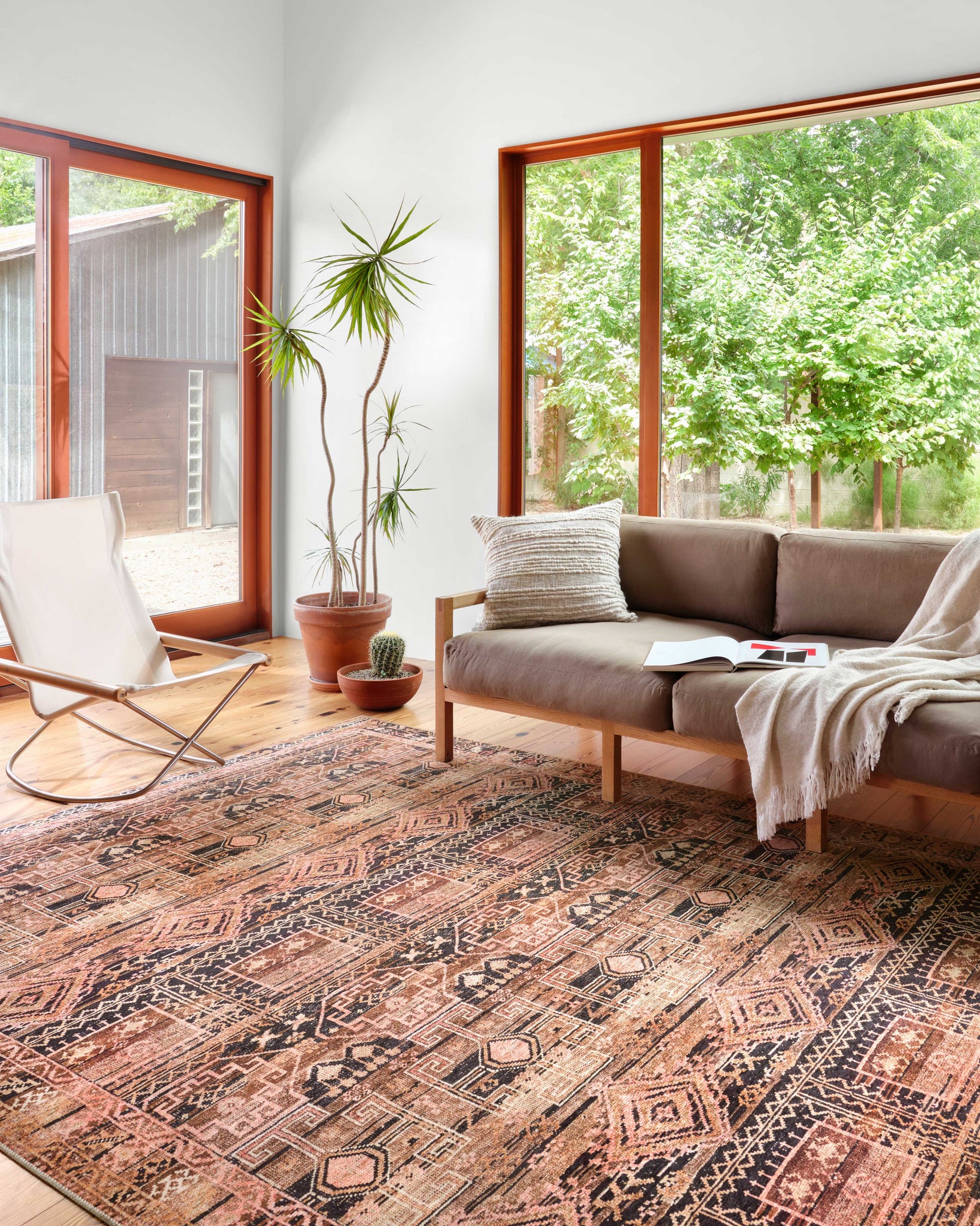 Layla Mocha / Blush — a Loloi rug at Laurie Yapp Home.