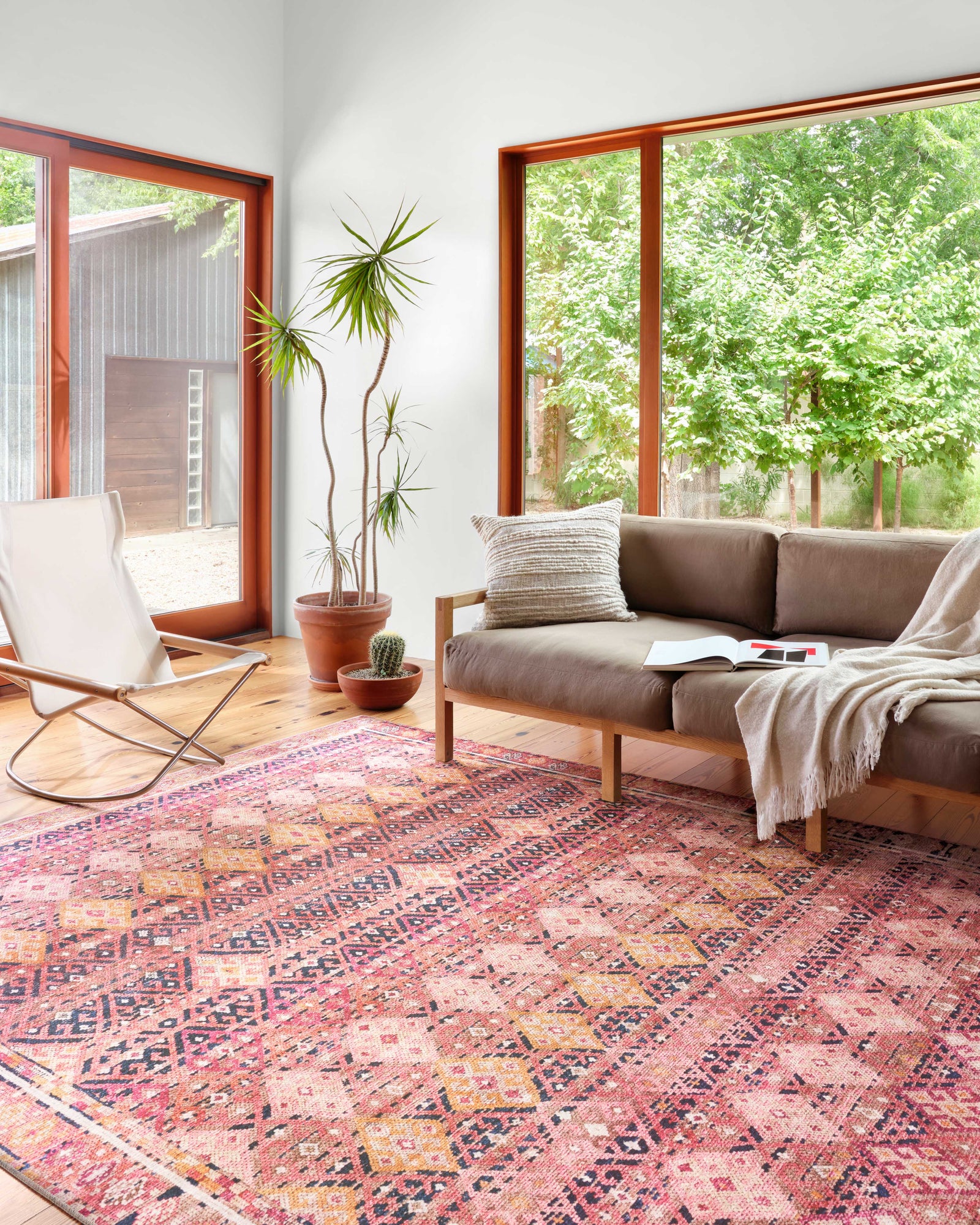 Layla Magenta / Multi — a Loloi rug at Laurie Yapp Home.