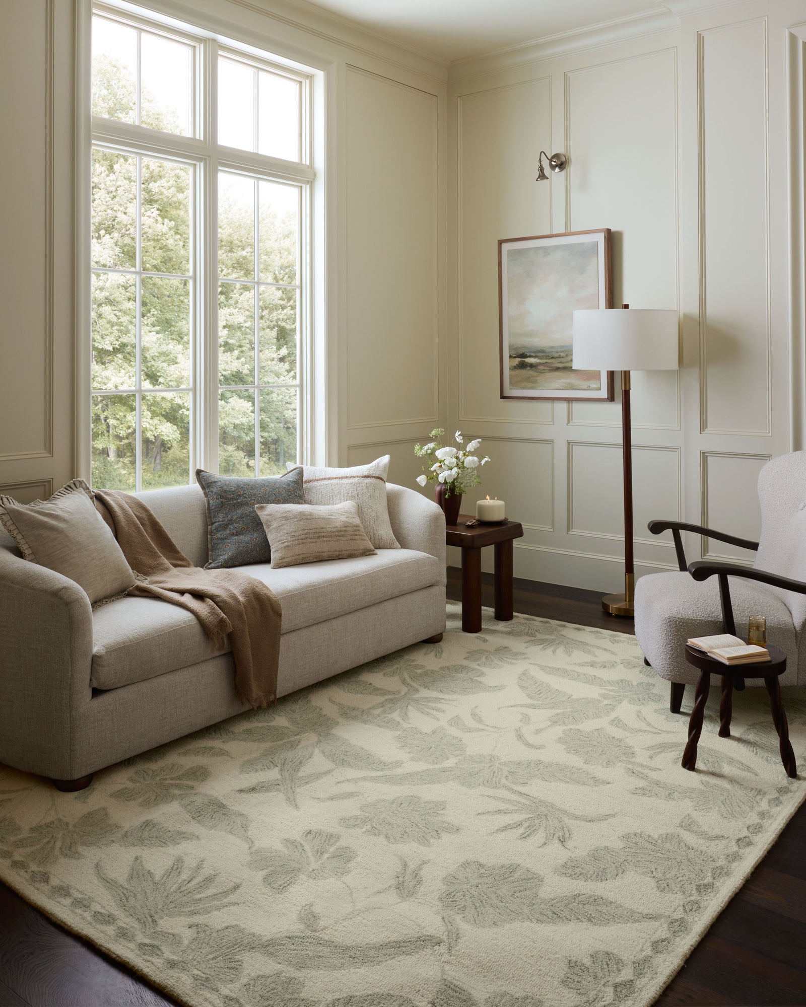 Lenore Ivory / Sky — a Loloi rug at Laurie Yapp Home.