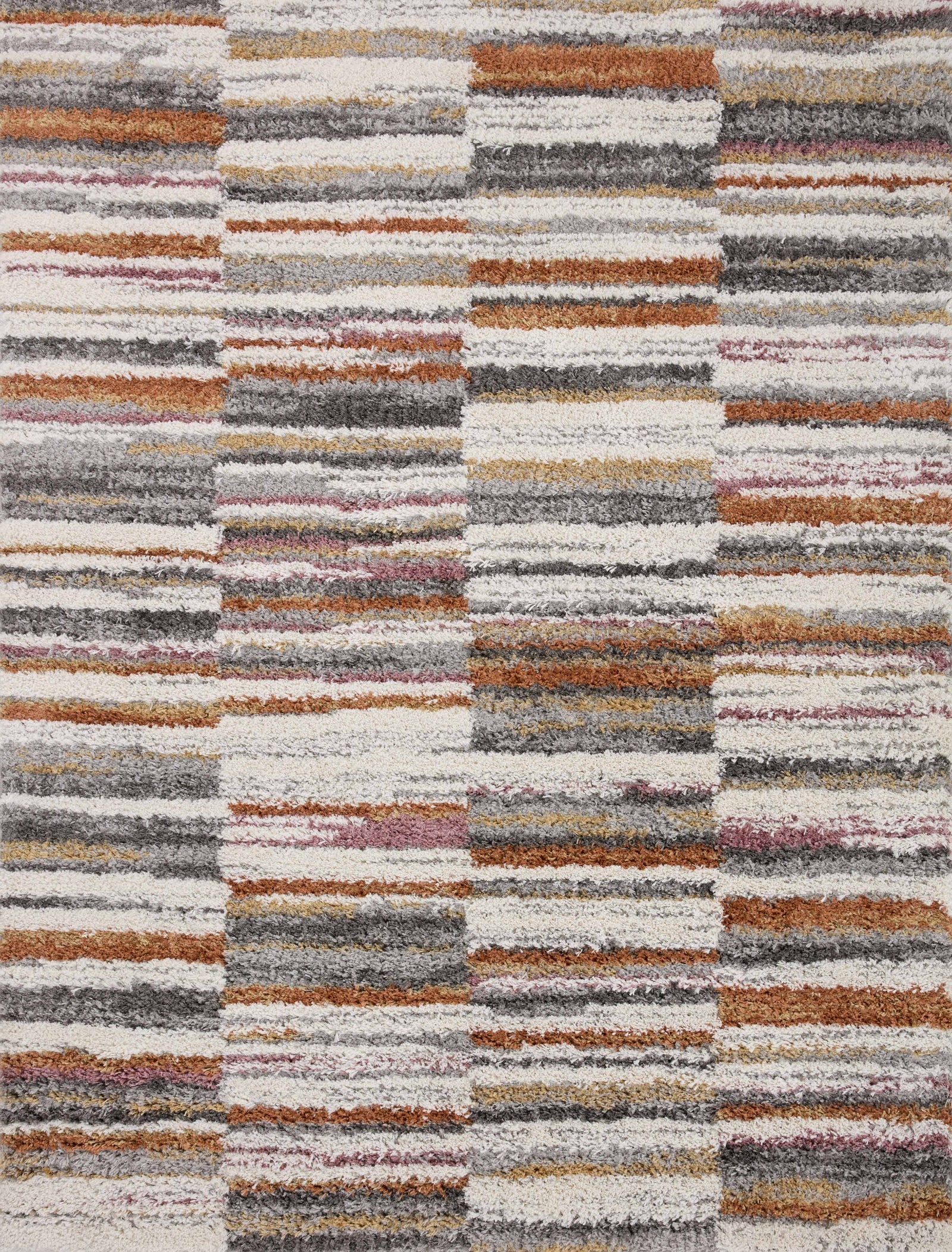 Levitt Shag Ivory / Sunset — a Loloi rug at Laurie Yapp Home.