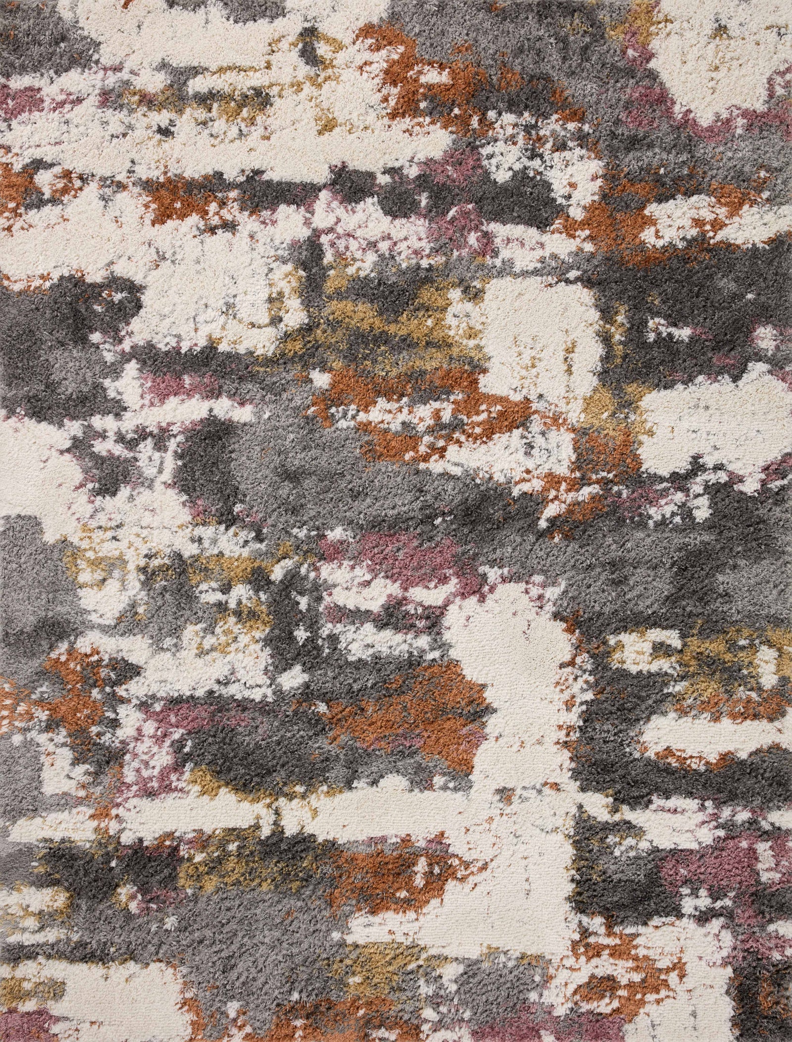Levitt Shag Grey / Multi — a Loloi rug at Laurie Yapp Home.