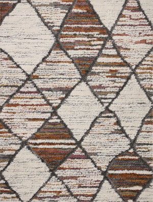 Levitt Shag Ivory / Fiesta — a Loloi rug at Laurie Yapp Home.