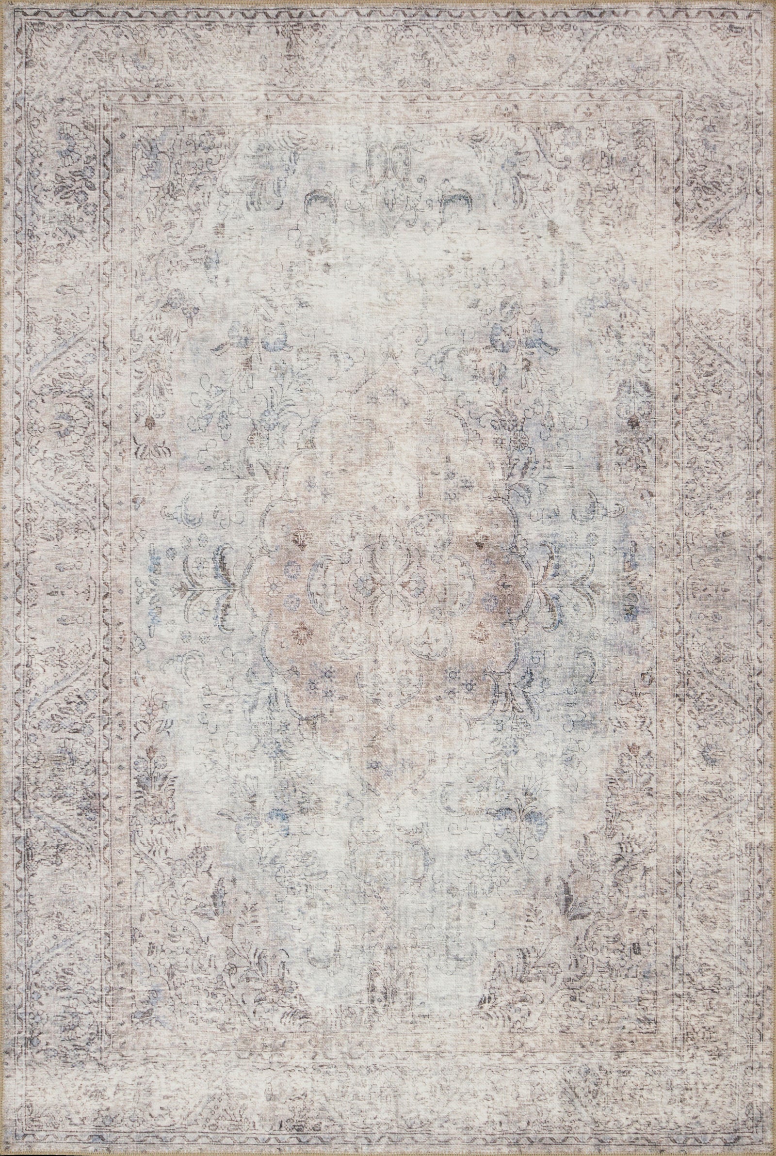 Loren Silver / Slate — a Loloi rug at Laurie Yapp Home.