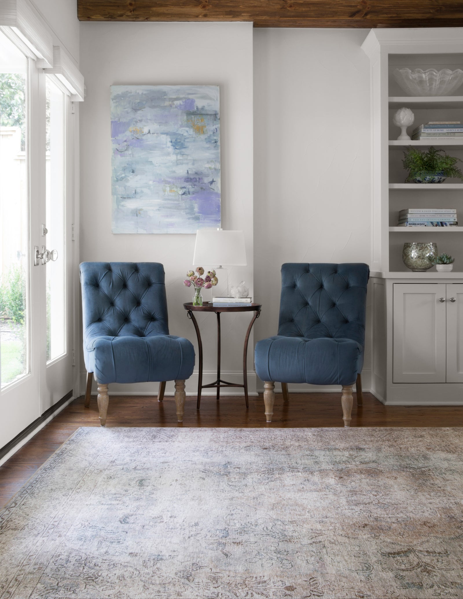 Loren Silver / Slate — a Loloi rug at Laurie Yapp Home.