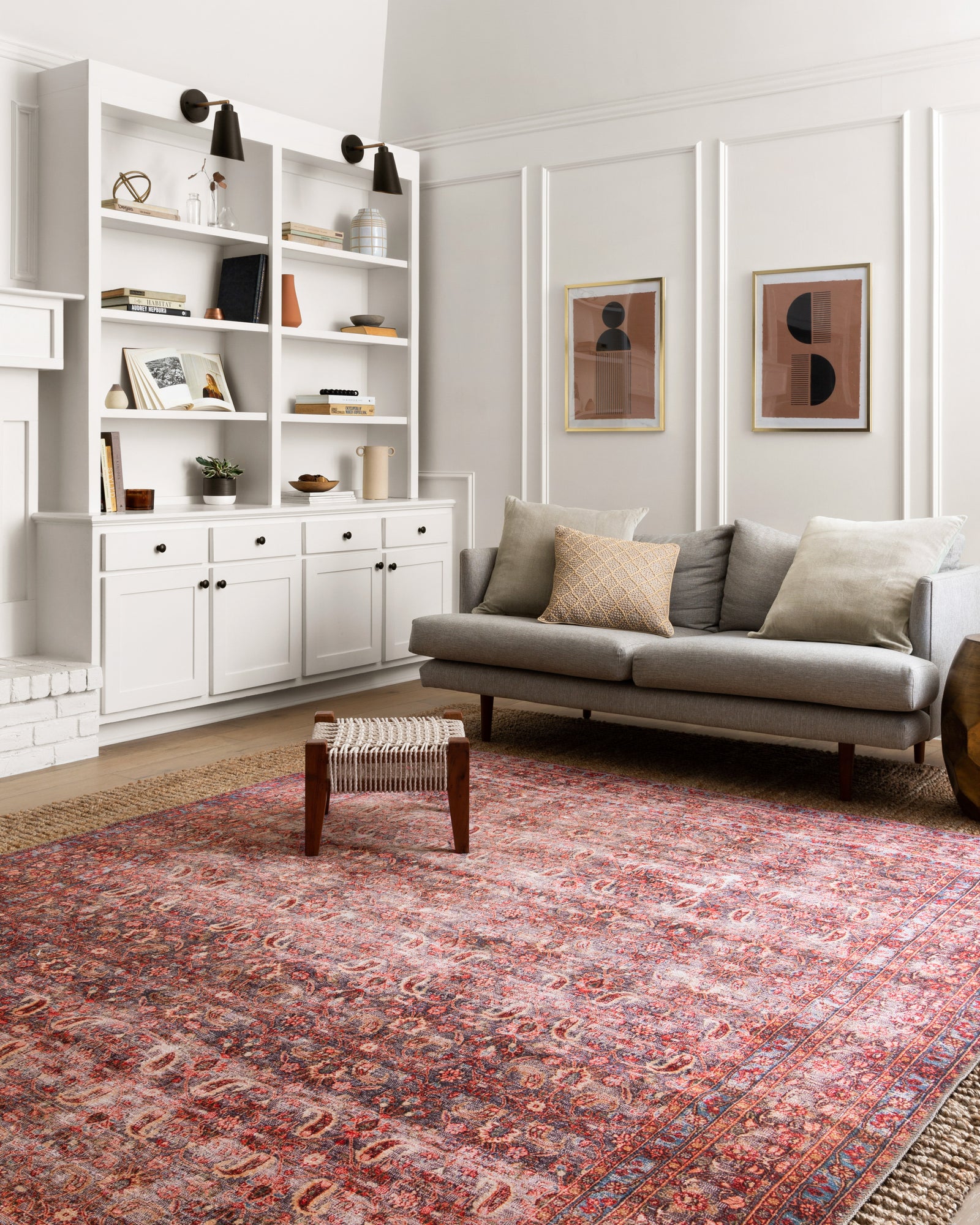 Loren Eggplant / Crimson — a Loloi rug at Laurie Yapp Home.