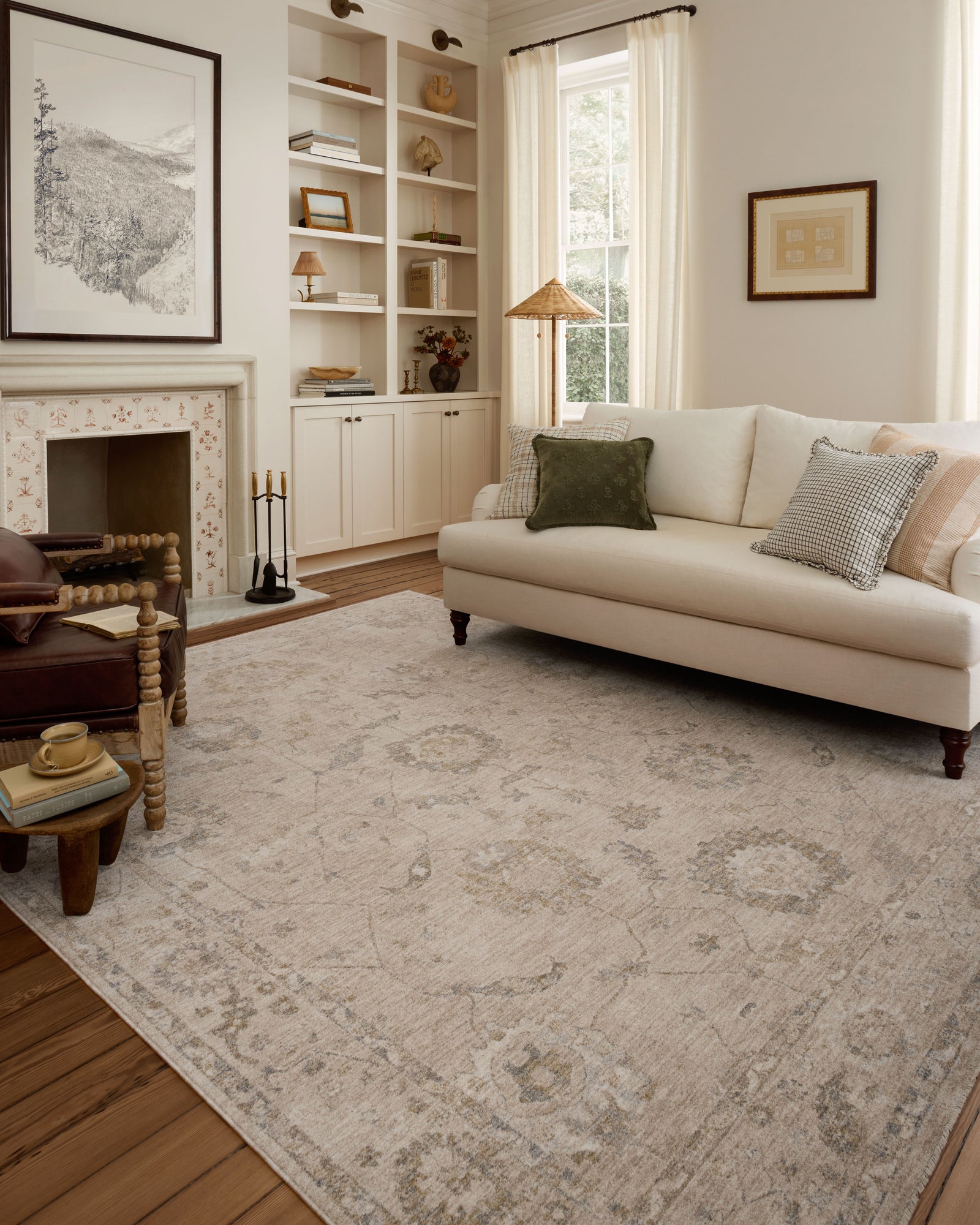 Louisa Oatmeal / Slate — a Loloi rug at Laurie Yapp Home.