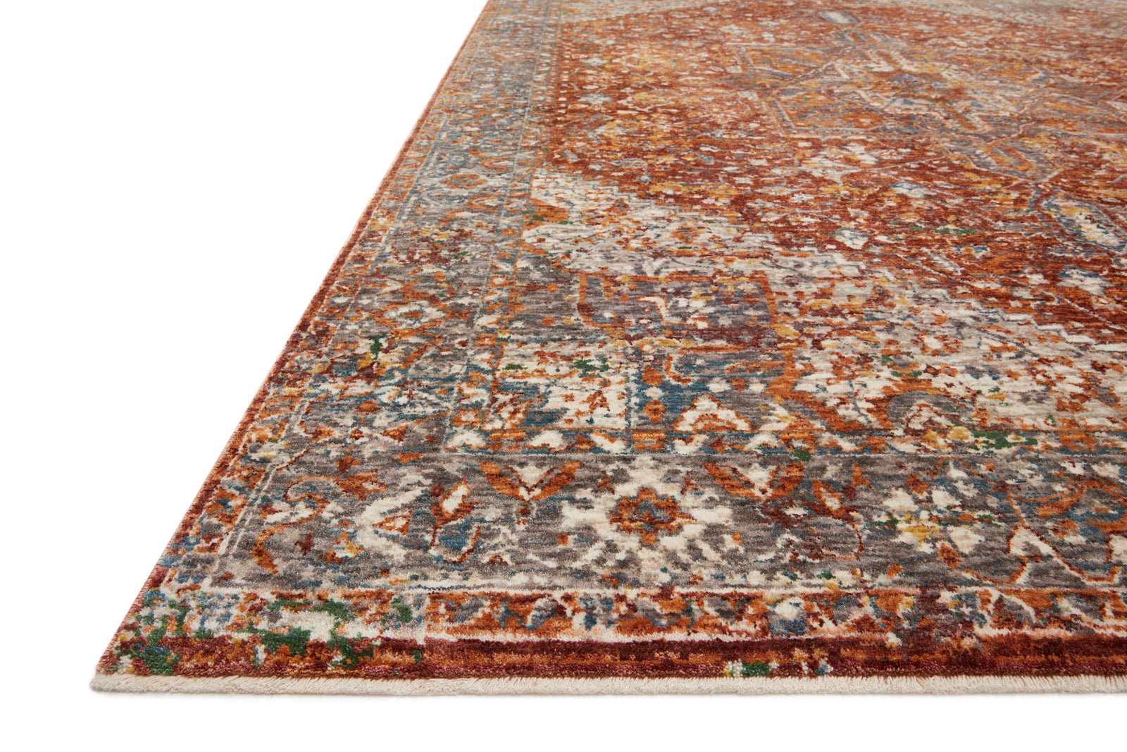 Lourdes Rust / Multi — a Loloi rug at Laurie Yapp Home.