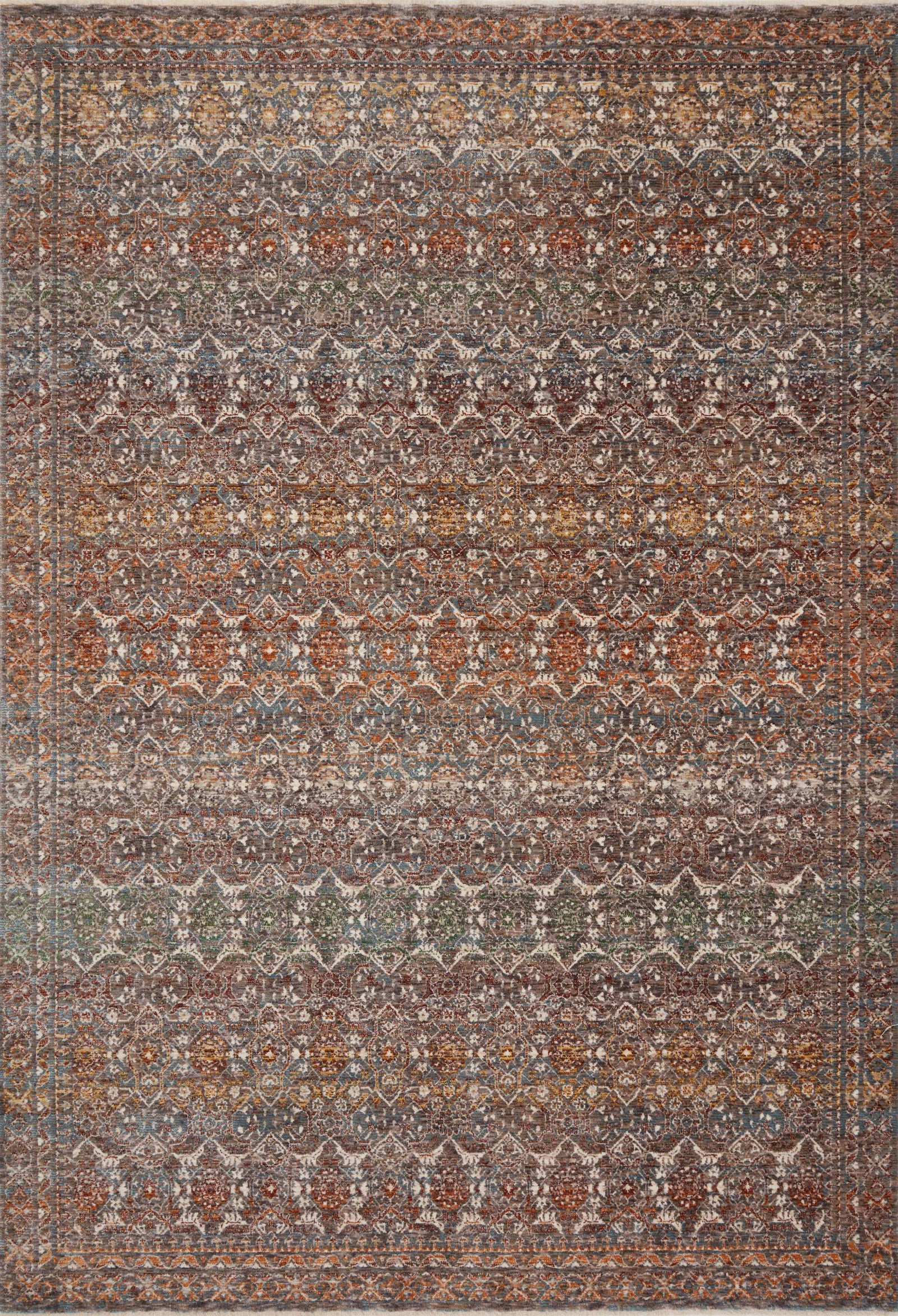 Lourdes Stone / Multi — a Loloi rug at Laurie Yapp Home.