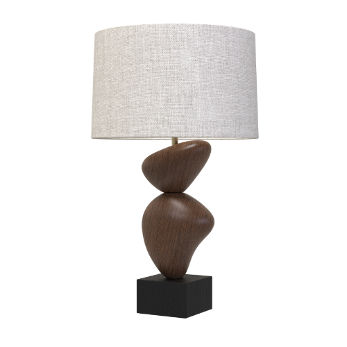 Lenark Table Lamp — a Troy table lamp for living rooms, entries, and bedrooms at Laurie Yapp Home.