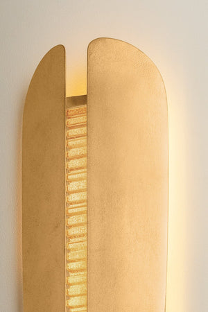 Lille Wall Sconce shown from the front to reveal the arm curve and shade silhouette.