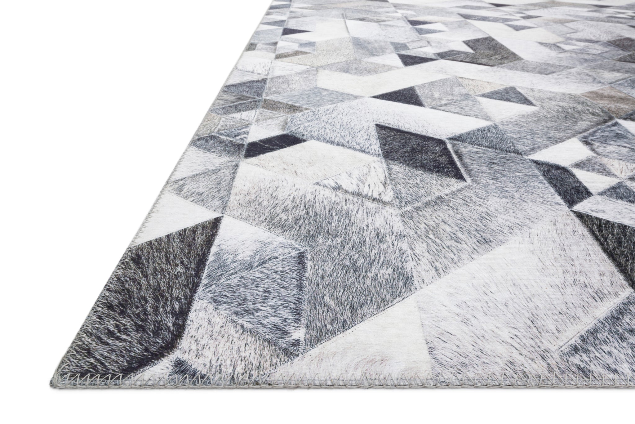 Maddox Grey / Ivory shown from a different angle to reveal its pattern.