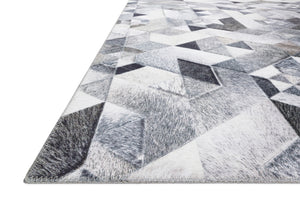 Maddox Grey / Ivory shown from a different angle to reveal its pattern.