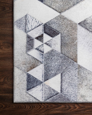 Maddox Grey / Ivory shown from a different angle to reveal its pattern.