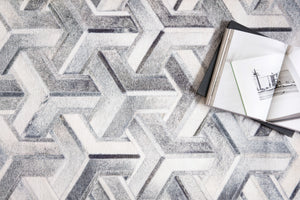 Maddox Silver / Ivory shown from a different angle to reveal its pattern.