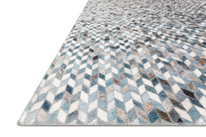 Maddox Ocean / Grey — a Loloi rug at Laurie Yapp Home.