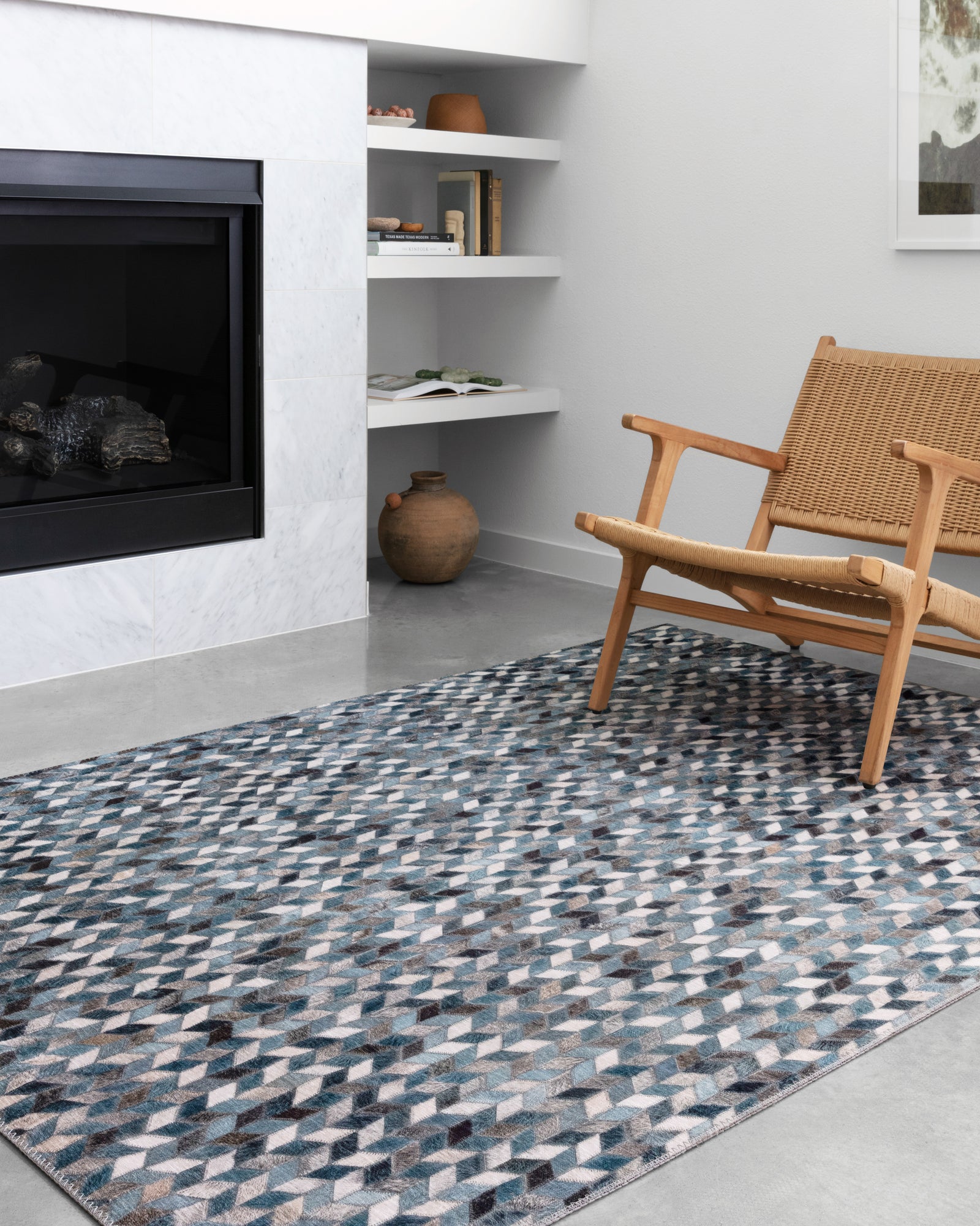 Maddox Ocean / Grey — a Loloi rug at Laurie Yapp Home.