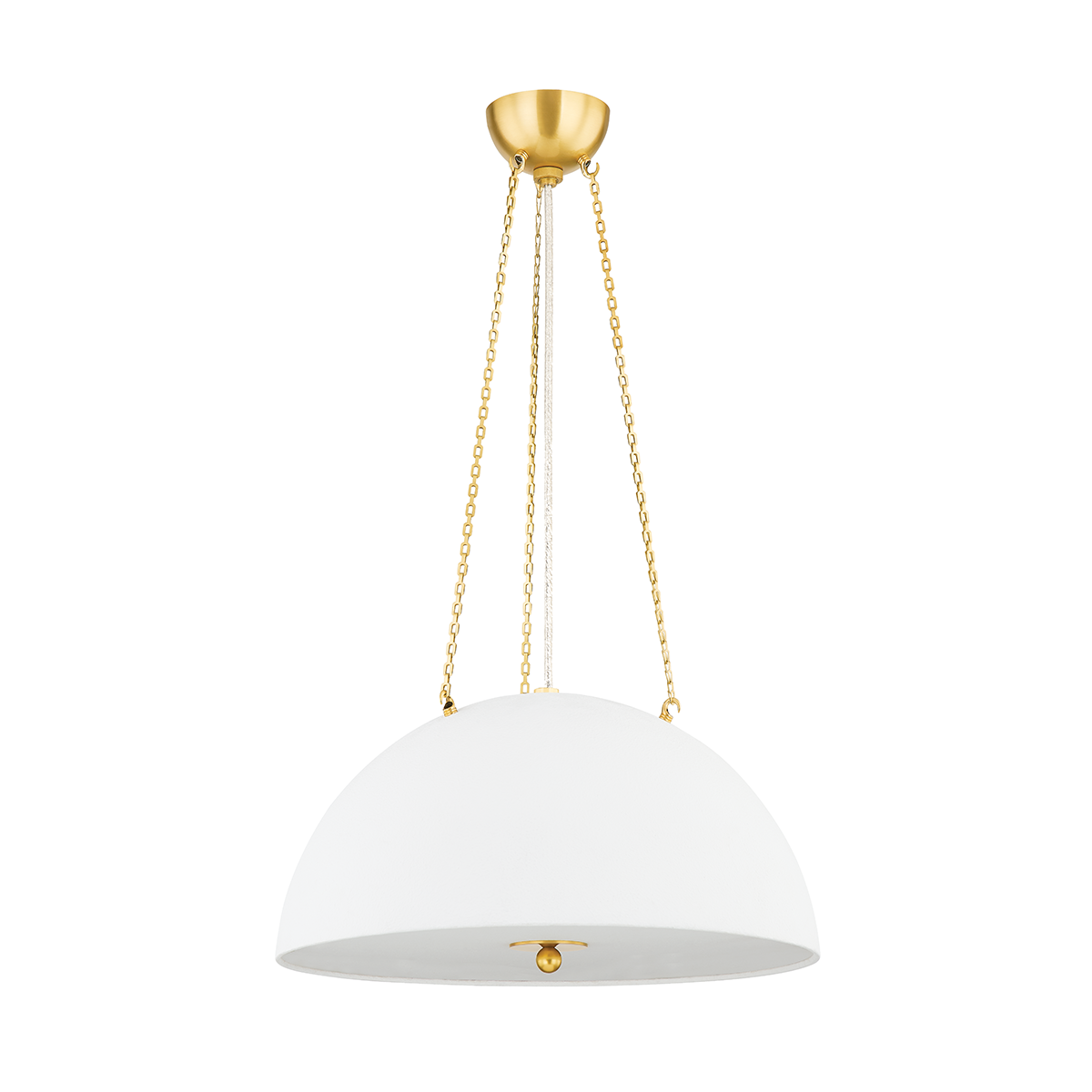 Chiswick Pendant 20" in aged brass — a Hudson Valley pendant for kitchens, entries, and dining rooms at Laurie Yapp Home.