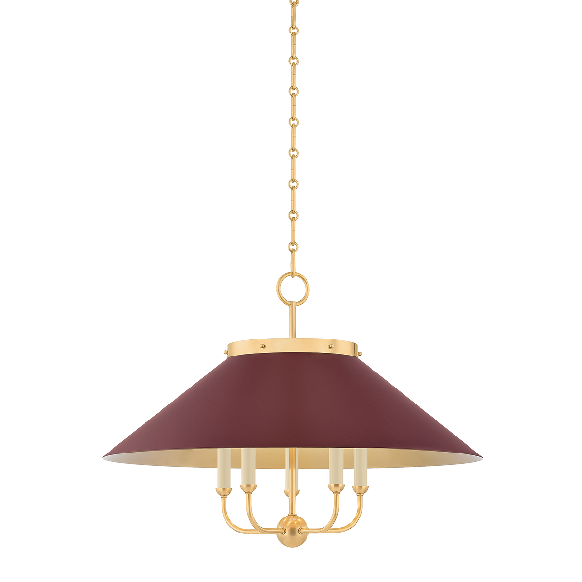 Clivedon Chandelier in aged brass — a Hudson Valley chandelier for dining rooms, entries, and living rooms at Laurie Yapp Home.