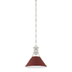 Polished Nickel / Soft Crimson