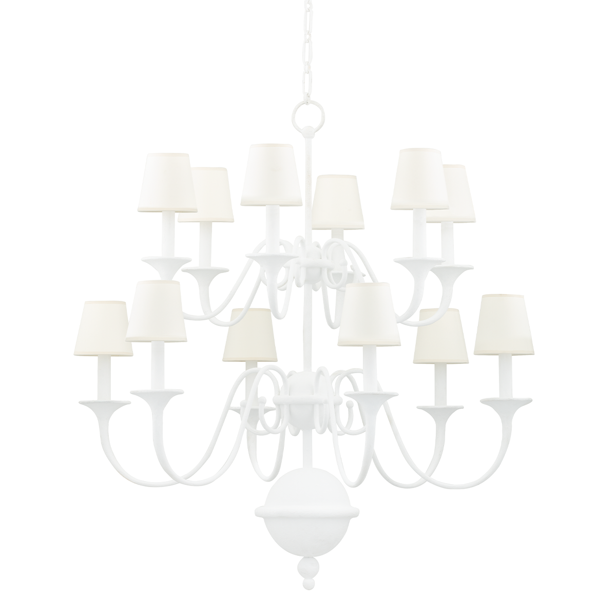 Windsor Chandelier 38" — a Hudson Valley chandelier for dining rooms, entries, and living rooms at Laurie Yapp Home.