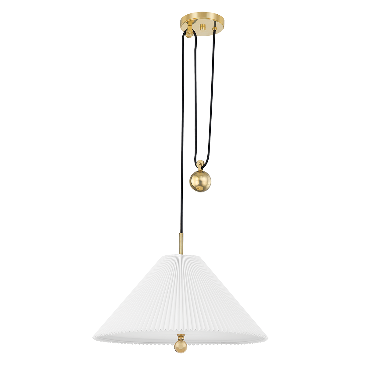 Dorset Pendant in aged brass — a Hudson Valley pendant for kitchens, entries, and dining rooms at Laurie Yapp Home.