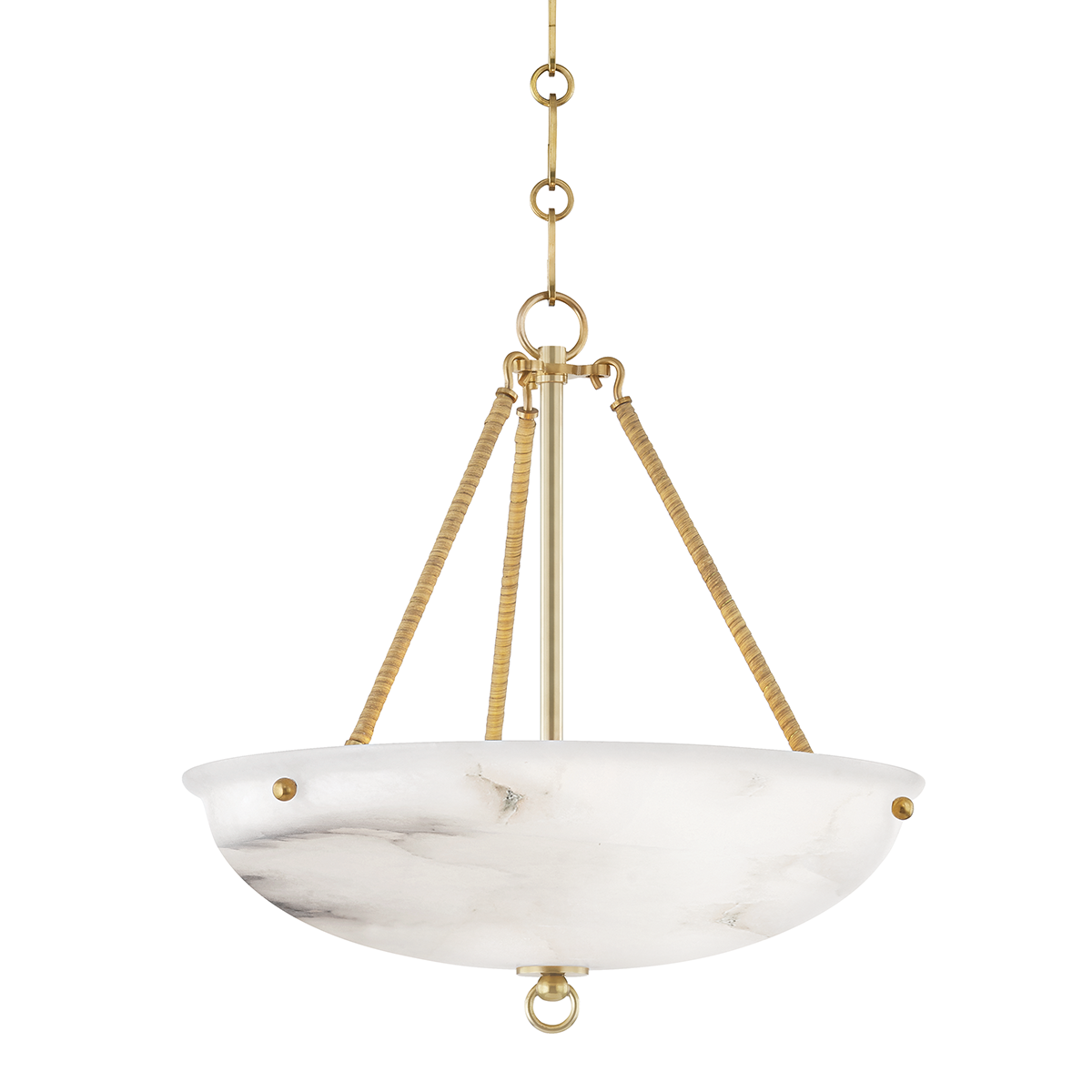 Somerset Pendant in aged brass — a Hudson Valley pendant for kitchens, entries, and dining rooms at Laurie Yapp Home.