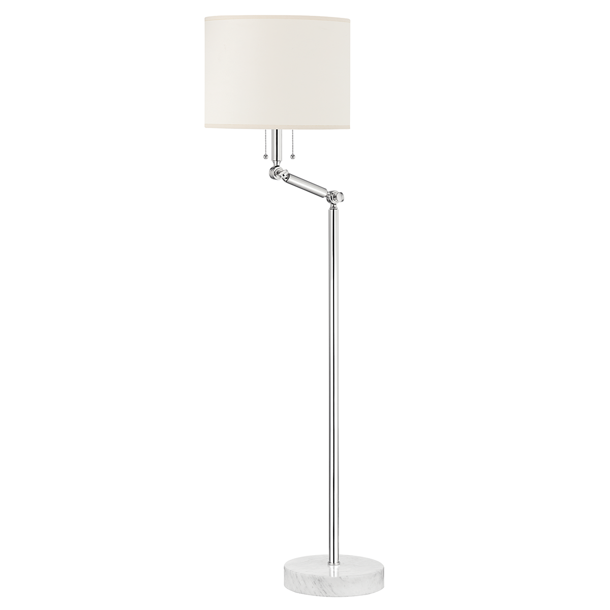 Essex Floor Lamp in aged brass — a Hudson Valley floor lamp for living rooms and reading nooks at Laurie Yapp Home.