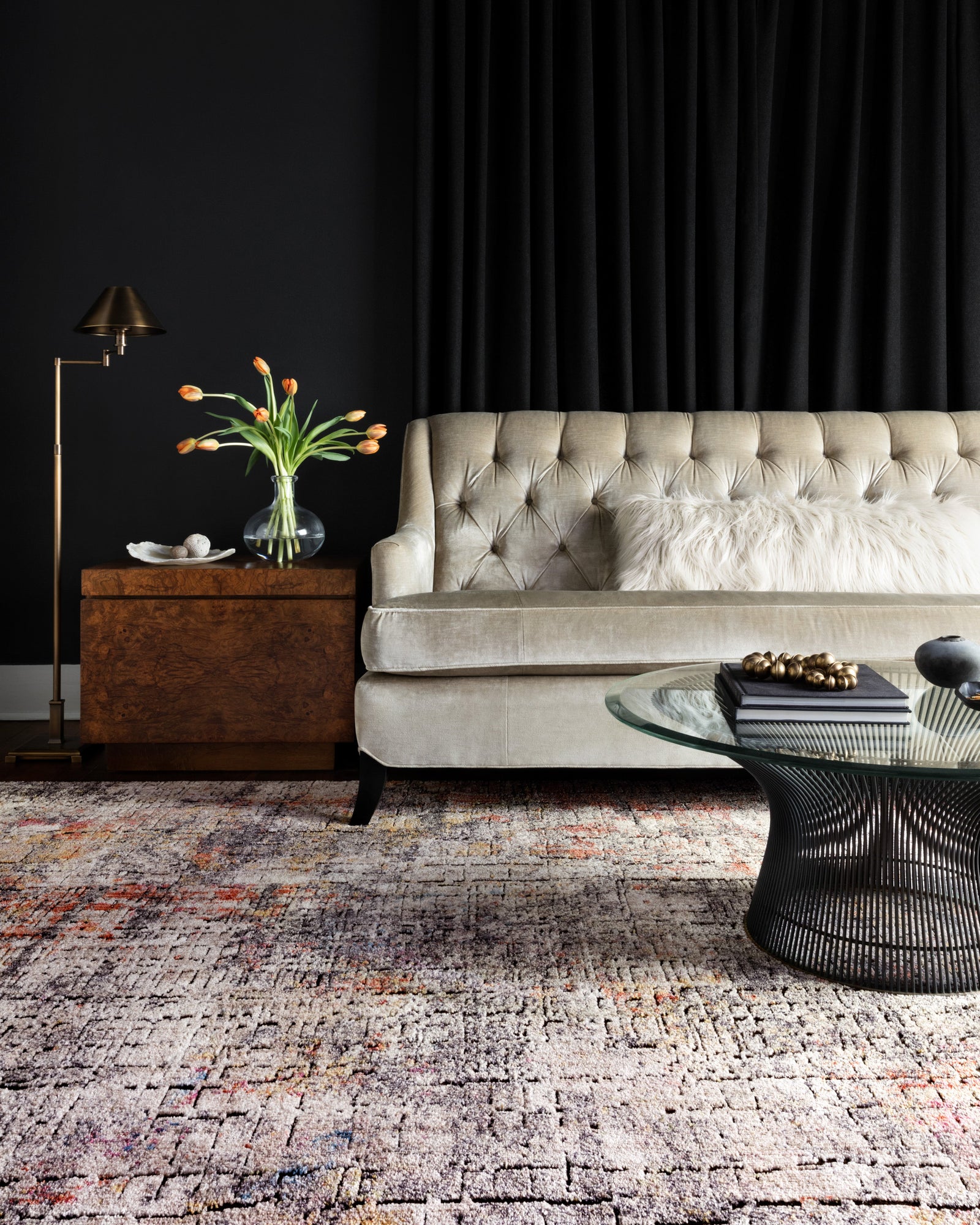 Medusa Graphite / Sunset — a Loloi rug at Laurie Yapp Home.