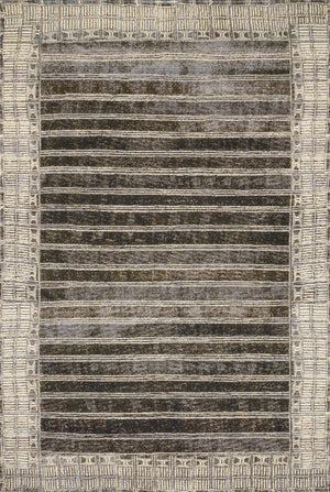 Mika Charcoal / Ivory — a Loloi rug at Laurie Yapp Home.