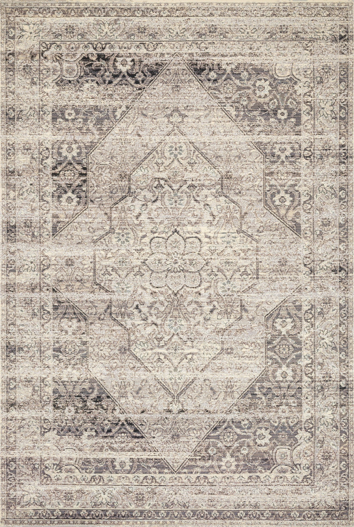 Mika Stone / Ivory — a Loloi rug at Laurie Yapp Home.