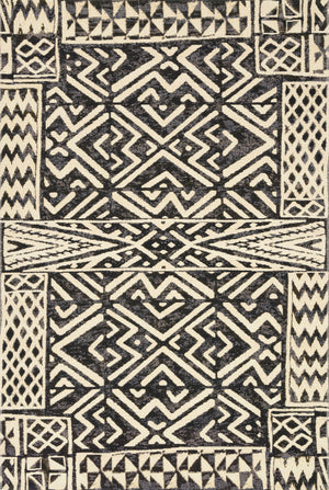Mika Ivory / Black — a Loloi rug at Laurie Yapp Home.
