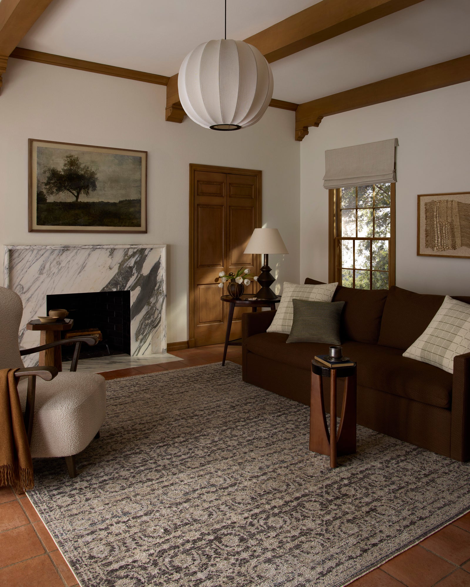 Milena Linen / Midnight — a Loloi rug at Laurie Yapp Home.