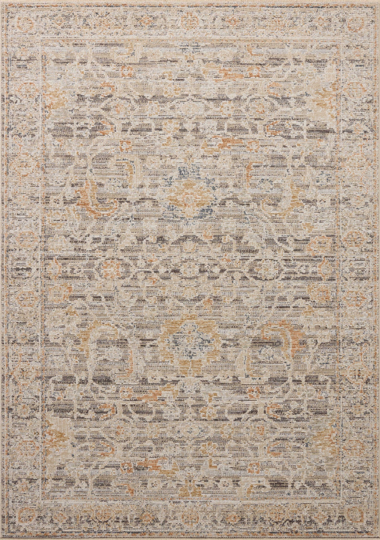 Milena Charcoal / Apricot — a Loloi rug at Laurie Yapp Home.