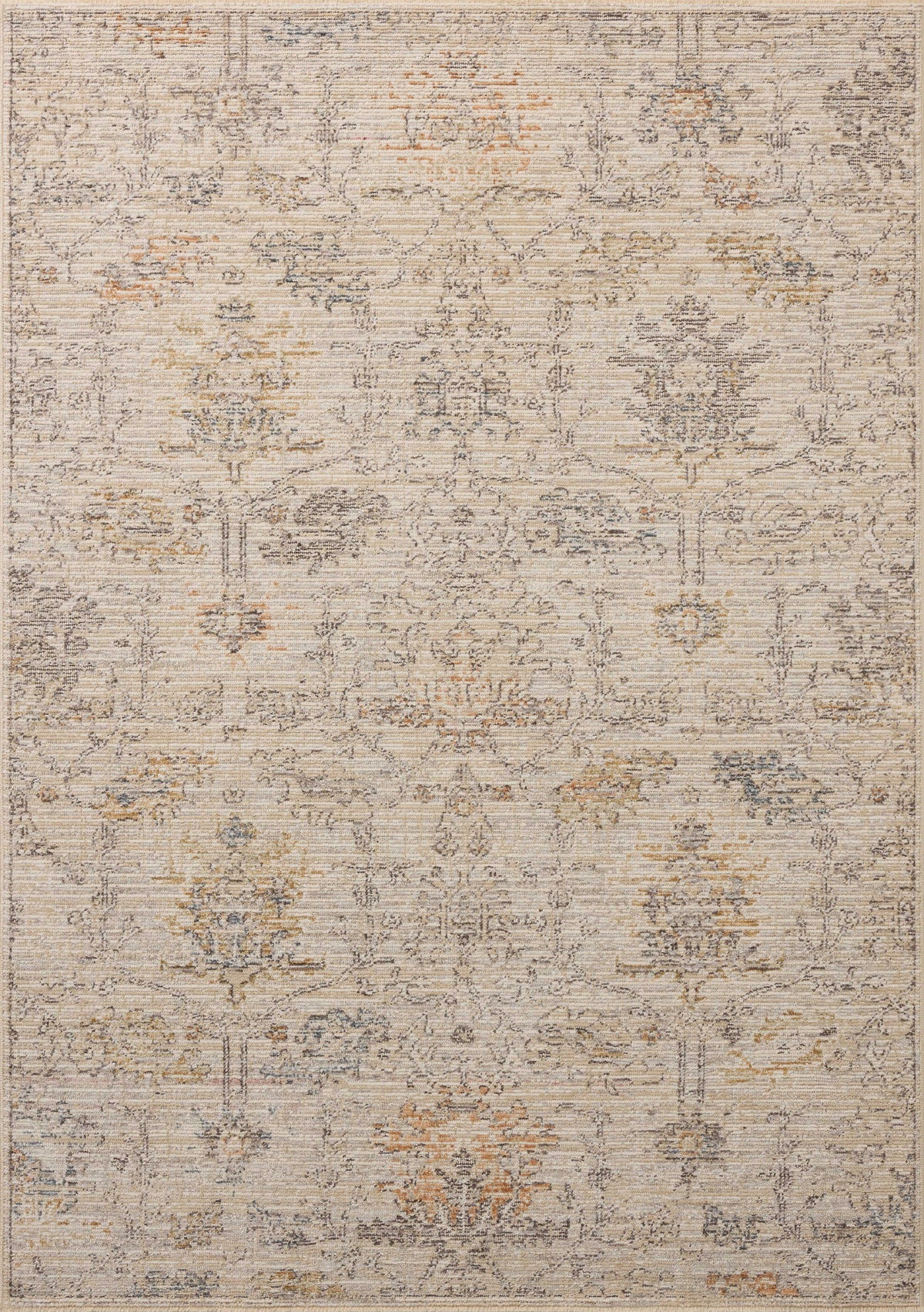 Milena Ivory / Granite — a Loloi rug at Laurie Yapp Home.