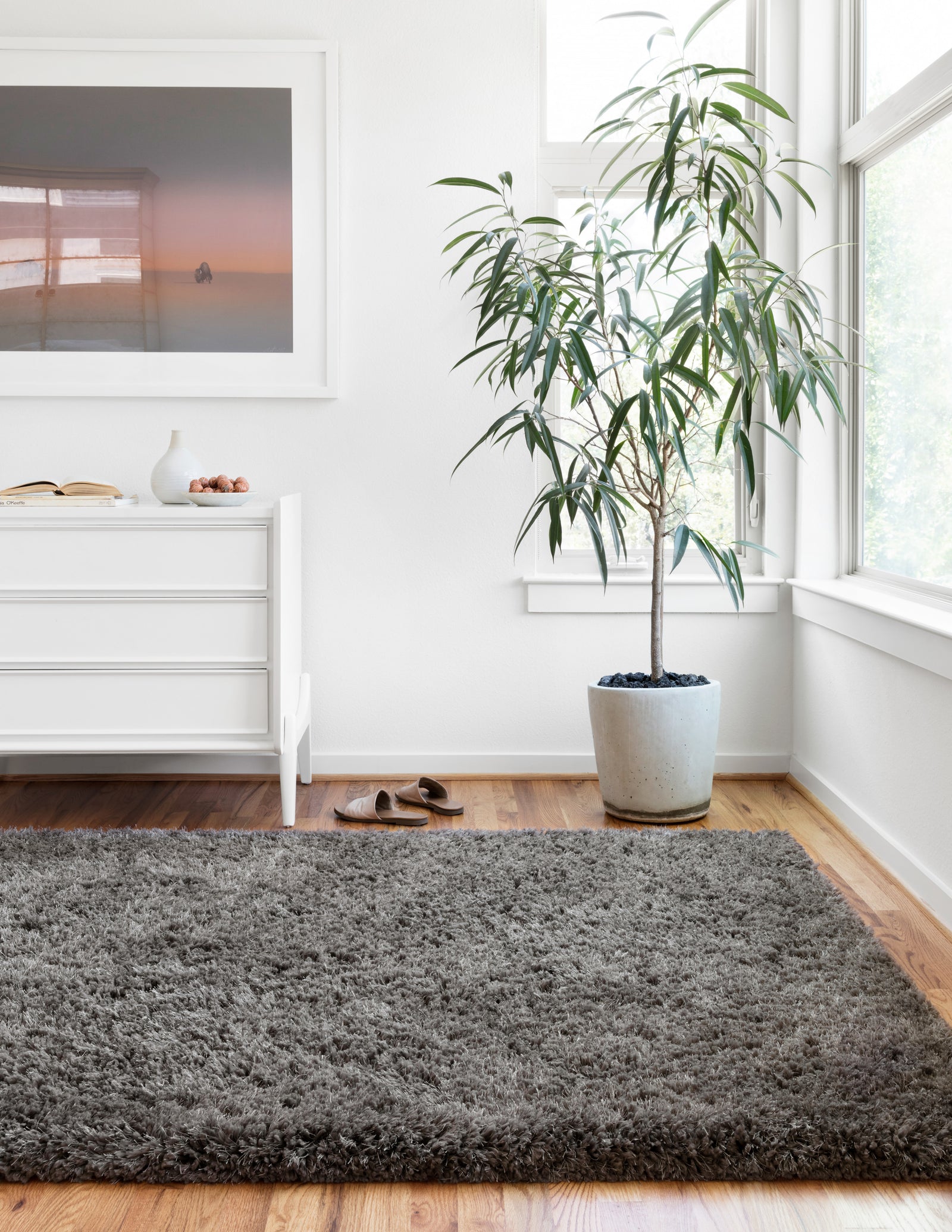 Mila Shag Charcoal — a Loloi rug at Laurie Yapp Home.