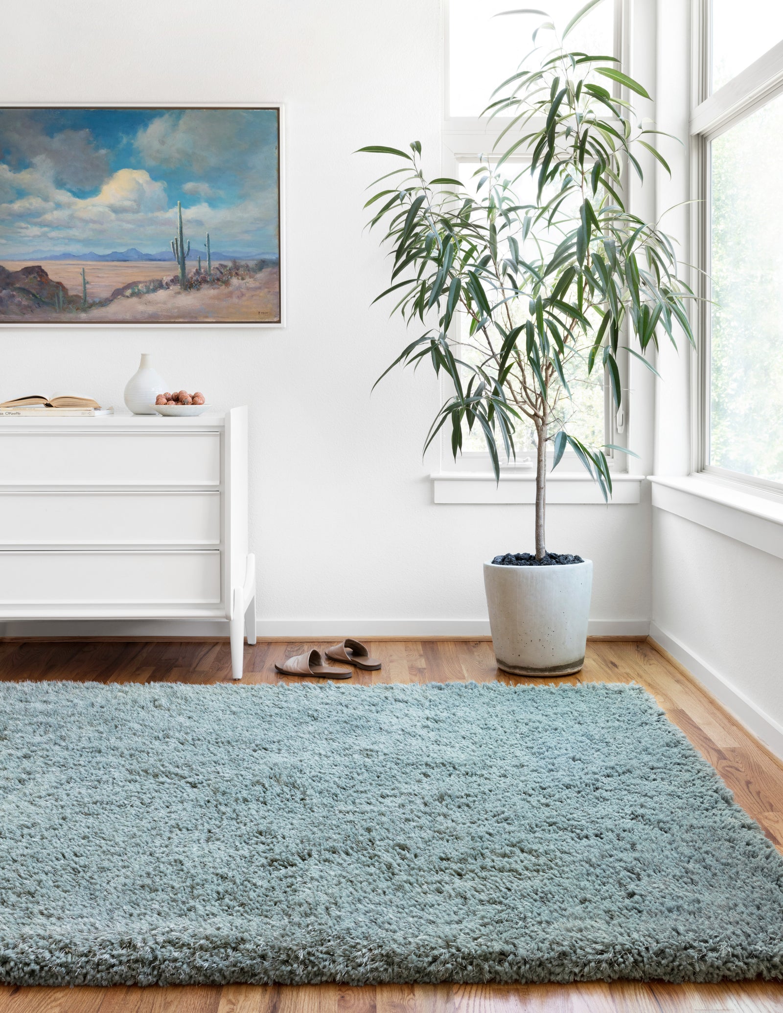 Mila Shag Spa — a Loloi rug at Laurie Yapp Home.