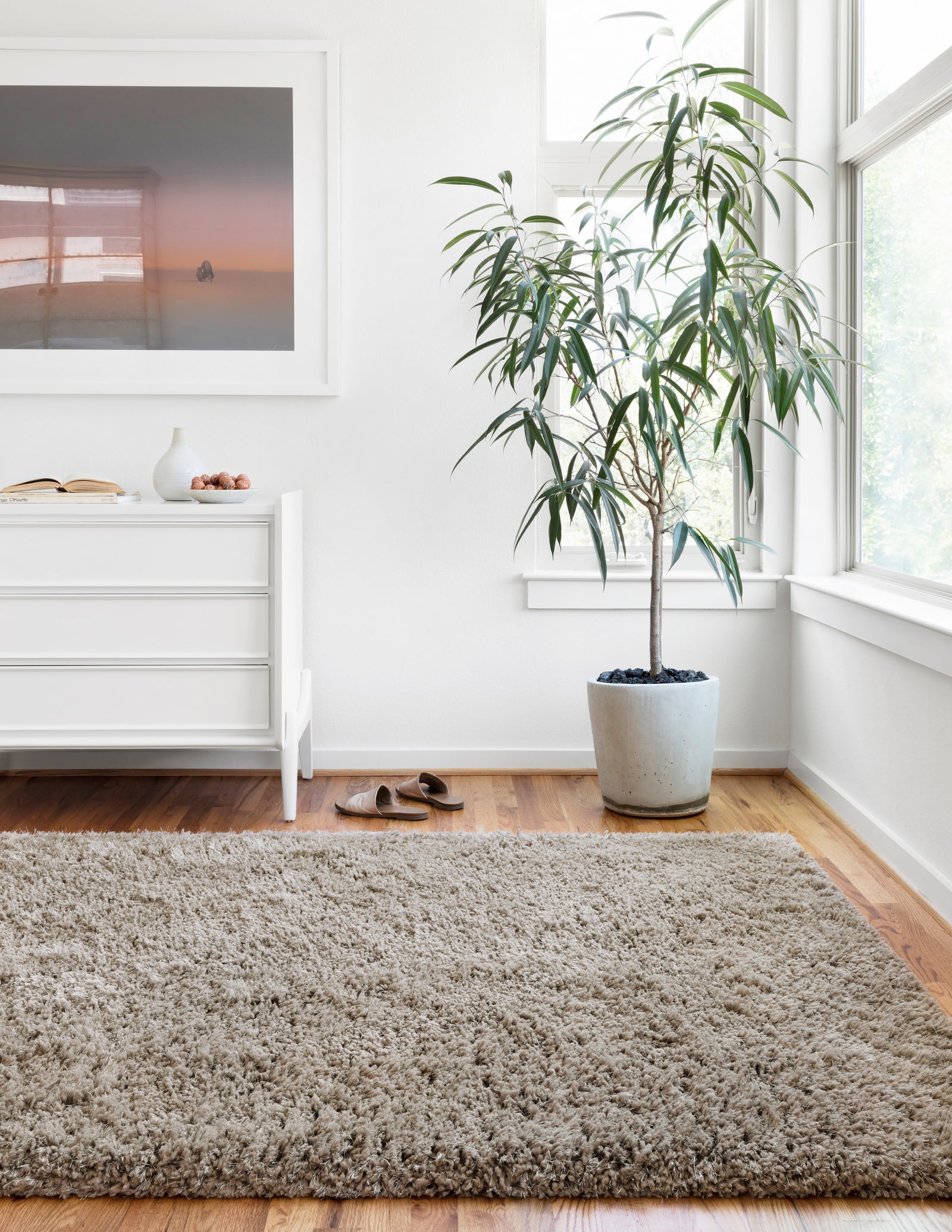 Mila Shag Taupe — a Loloi rug at Laurie Yapp Home.