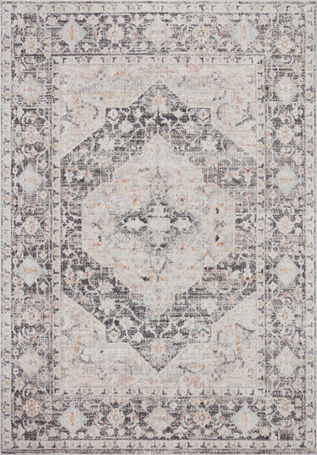 Monroe Charcoal / Multi — a Loloi rug at Laurie Yapp Home.