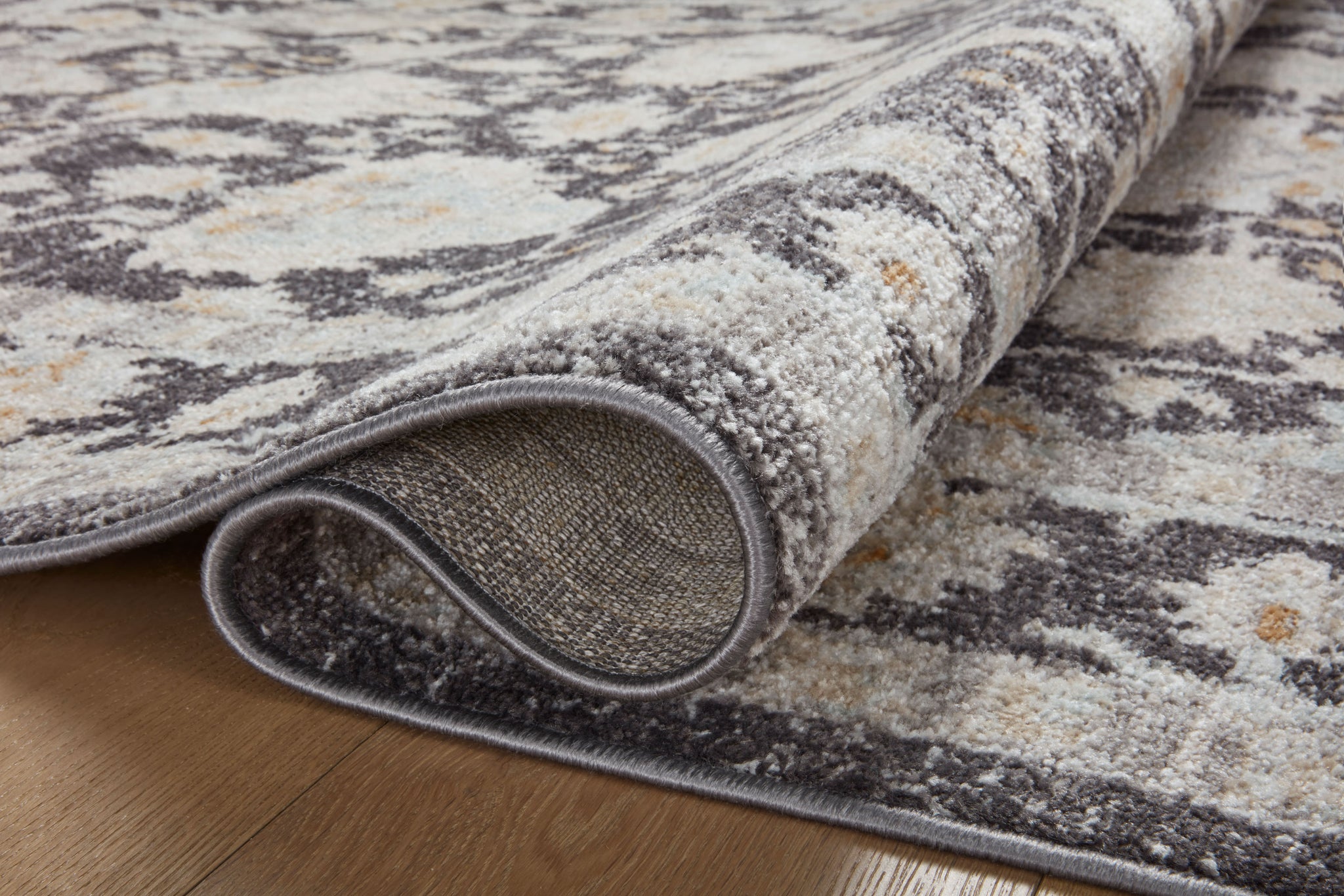 Monroe Charcoal / Natural shown from a different angle to reveal its pattern.