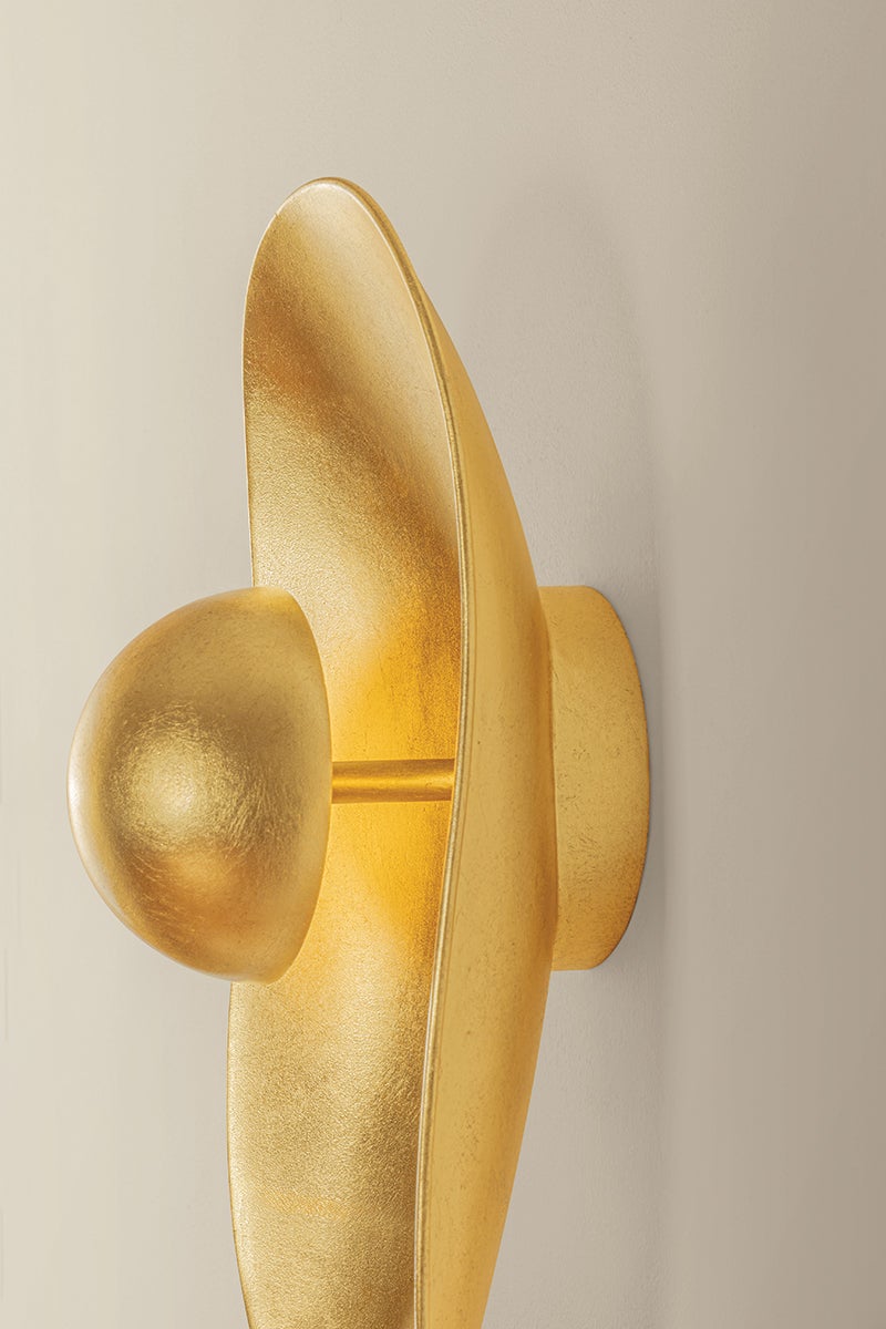 Meena Wall Sconce — a Corbett wall sconce for bathrooms, hallways, and living rooms at Laurie Yapp Home.