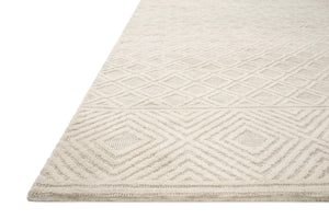 side view of Neda Ivory / Natural luxury Rug