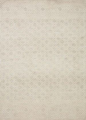 front view of Neda Ivory / Natural luxury Rug