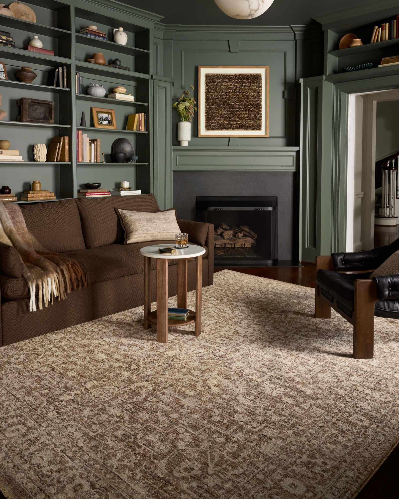Newman Dark Taupe / Natural — a Loloi rug at Laurie Yapp Home.
