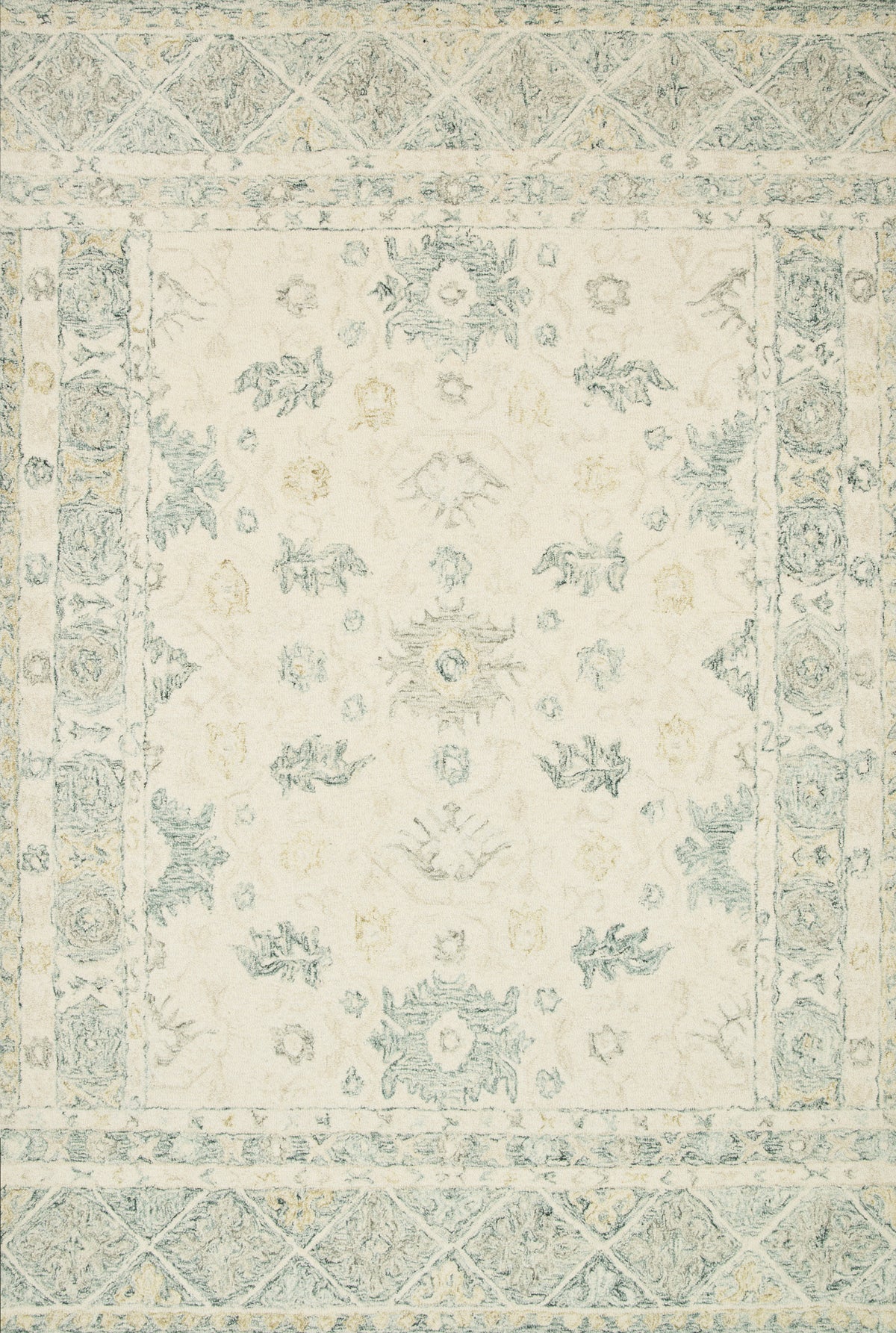Norabel Ivory / Slate — a Loloi rug at Laurie Yapp Home.