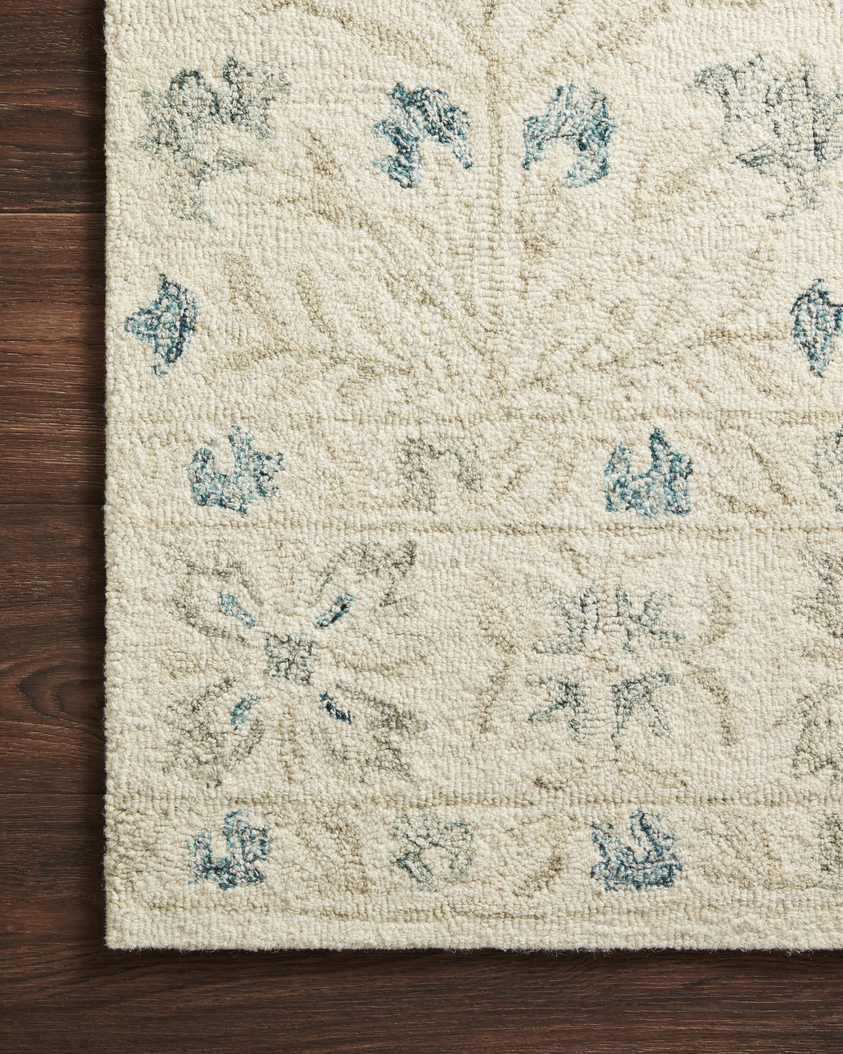 Norabel Ivory / Grey shown from a different angle to reveal its pattern.