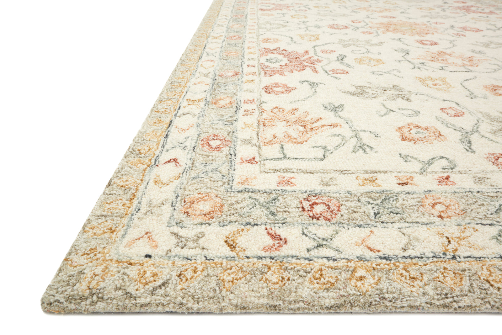 Norabel Ivory / Rust — a Loloi rug at Laurie Yapp Home.