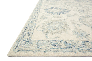 Norabel Ivory / Blue shown from another angle.