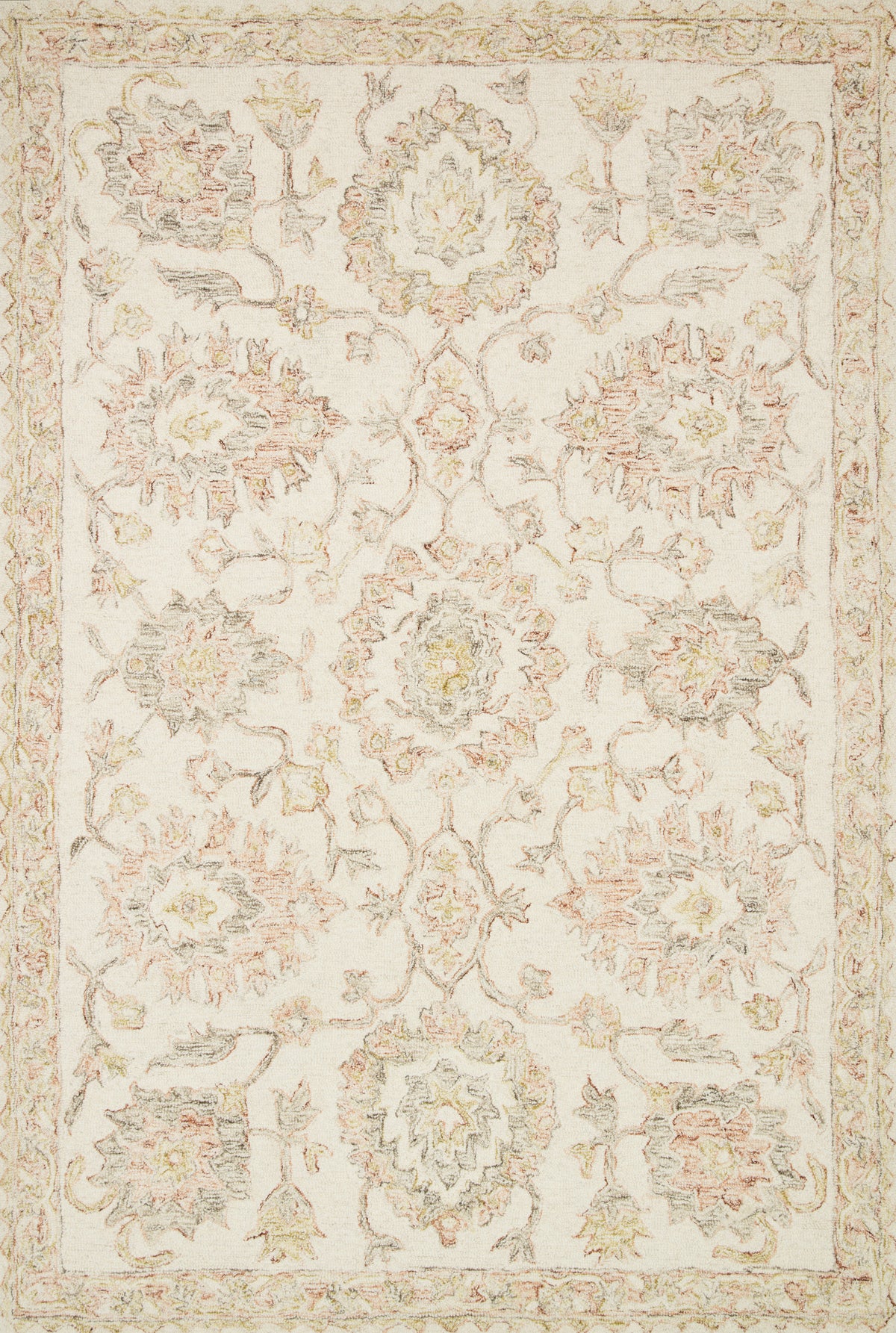Norabel Ivory / Blush — a Loloi rug at Laurie Yapp Home.